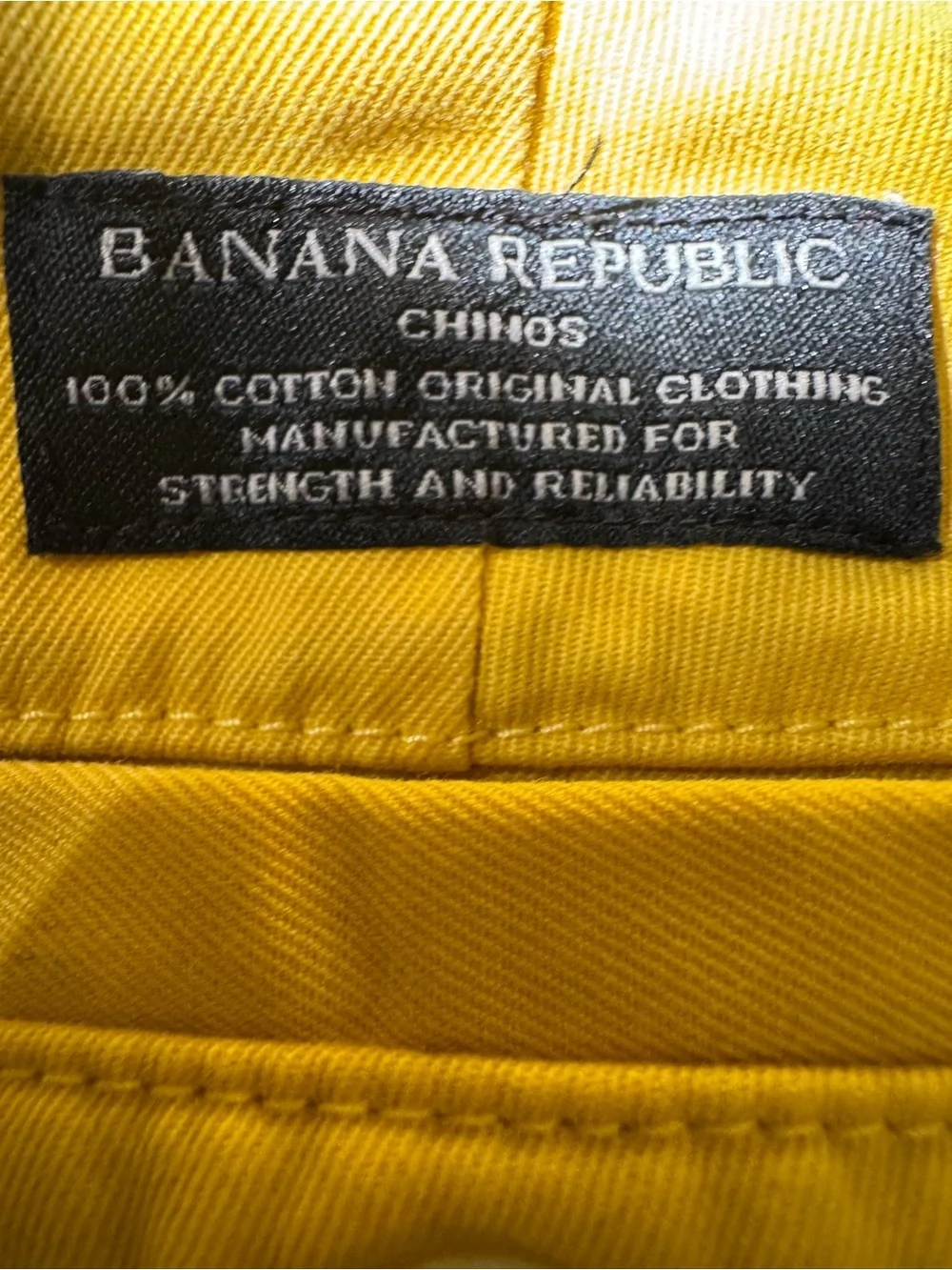 Banana Republic Aiden Chino Pants 44x32 Yellow Slim Fit Stretch Chinos NWT